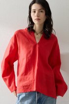 【ウィムガゼット/Whim Gazette】のリネンフードプルオーバー 人気、トレンドファッション・服の通販 founy(ファニー) ファッション Fashion レディースファッション Fashion for Women トップス・カットソー Cut & Sew Tops シャツ・ブラウス・オフィスカジュアル Elegant Blouses & Button-Ups カジュアルプルオーバー・ニットトップス Pullovers & Knit Tops / Casual Pullovers スリーブ Sleeve, Long Sleeve / Short Sleeve デニム Denim, Jeans Material フレンチ French, French Style ボトム Bottoms, Lower Wear リネン Linen, Linen Fabric リラックス Relax, Relaxed Fit ロング Long, Long-Length 夏 Summer 春 Spring S/S・春夏 SS, Spring/Summer, Warm Season 長袖 Long Sleeve, Full Sleeve thumbnail レッド|ID: prp329100004906653 ipo3291000000036737969