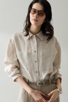 【ウィムガゼット/Whim Gazette】のリネンシャツ 人気、トレンドファッション・服の通販 founy(ファニー) ファッション Fashion レディースファッション Fashion for Women トップス・カットソー Cut & Sew Tops シャツ・ブラウス・オフィスカジュアル Elegant Blouses & Button-Ups シンプル Simple, Minimal スリーブ Sleeve, Long Sleeve / Short Sleeve フランス France, French ベビー Baby, Babywear ポケット Pocket, Pocket Detail リネン Linen, Linen Fabric リラックス Relax, Relaxed Fit レギュラー Regular, Standard Fit ロング Long, Long-Length エレガント 上品 Elegant thumbnail ベージュ|ID: prp329100004906654 ipo3291000000036737978