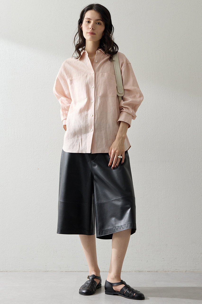 【ウィムガゼット/Whim Gazette】のリネンシャツ 人気、トレンドファッション・服の通販 founy(ファニー) 　ファッション　Fashion　レディースファッション　Fashion for Women　トップス・カットソー　Cut & Sew Tops　シャツ・ブラウス・オフィスカジュアル　Elegant Blouses & Button-Ups　シンプル　Simple, Minimal　スリーブ　Sleeve, Long Sleeve / Short Sleeve　フランス　France, French　ベビー　Baby, Babywear　ポケット　Pocket, Pocket Detail　リネン　Linen, Linen Fabric　リラックス　Relax, Relaxed Fit　レギュラー　Regular, Standard Fit　ロング　Long, Long-Length　エレガント 上品　Elegant　other-2|ID: prp329100004906654 ipo3291000000036737982