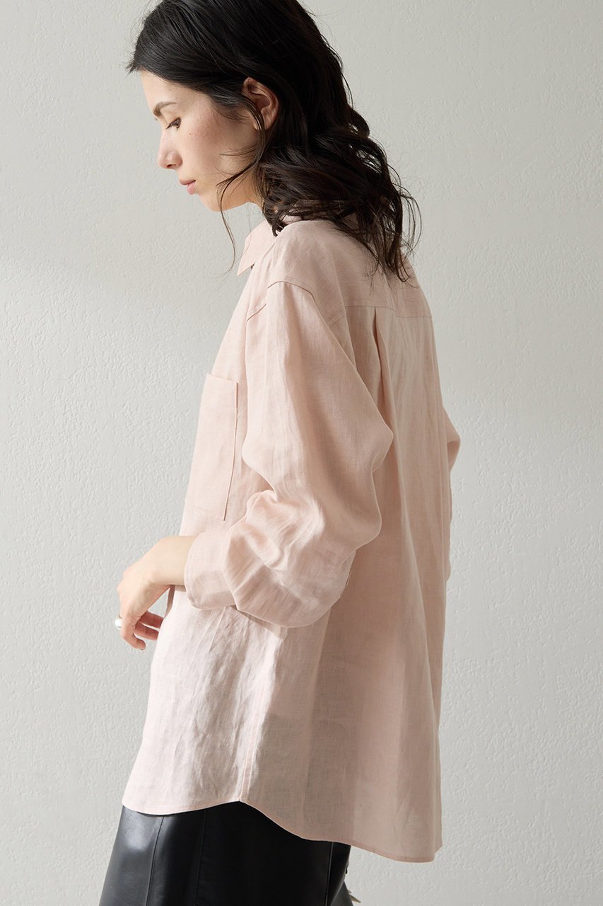 【ウィムガゼット/Whim Gazette】のリネンシャツ 人気、トレンドファッション・服の通販 founy(ファニー) 　ファッション　Fashion　レディースファッション　Fashion for Women　トップス・カットソー　Cut & Sew Tops　シャツ・ブラウス・オフィスカジュアル　Elegant Blouses & Button-Ups　シンプル　Simple, Minimal　スリーブ　Sleeve, Long Sleeve / Short Sleeve　フランス　France, French　ベビー　Baby, Babywear　ポケット　Pocket, Pocket Detail　リネン　Linen, Linen Fabric　リラックス　Relax, Relaxed Fit　レギュラー　Regular, Standard Fit　ロング　Long, Long-Length　エレガント 上品　Elegant　other-3|ID: prp329100004906654 ipo3291000000036737984