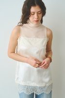 【ウィムガゼット/Whim Gazette】のサテンレースキャミソール 人気、トレンドファッション・服の通販 founy(ファニー) ファッション Fashion レディースファッション Fashion for Women トップス・カットソー Cut & Sew Tops キャミソール&ノースリーブ Camisoles & Sleeveless Tops シャツ・ブラウス・オフィスカジュアル Elegant Blouses & Button-Ups エレガント 上品 Elegant キャミソール Camisole, Spaghetti Strap Top サテン Satin, Glossy Fabric ノースリーブ Sleeveless, No-Sleeve モダン Modern, Contemporary ラップ Wrap, Wrap Design レース Lace, Lace Fabric |ID:prp329100004906656