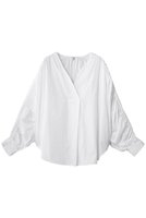 【プルミエ アロンディスモン/1er Arrondissement】のギャザーブラウス 人気、トレンドファッション・服の通販 founy(ファニー) ファッション Fashion レディースファッション Fashion for Women トップス・カットソー Cut & Sew Tops シャツ・ブラウス・オフィスカジュアル Elegant Blouses & Button-Ups ギャザー Gathered, Ruffled スキッパー Skipper, Open Collar スリーブ Sleeve, Long Sleeve / Short Sleeve ロング Long, Long-Length エレガント 上品 Elegant 再入荷 Restock / Back in Stock |ID:prp329100004906666