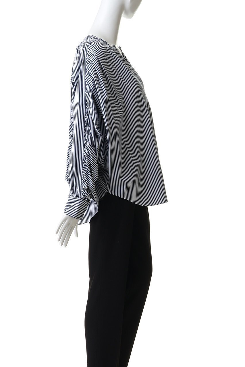 【プルミエ アロンディスモン/1er Arrondissement】のギャザーブラウス 人気、トレンドファッション・服の通販 founy(ファニー) 　ファッション　Fashion　レディースファッション　Fashion for Women　トップス・カットソー　Cut & Sew Tops　シャツ・ブラウス・オフィスカジュアル　Elegant Blouses & Button-Ups　ギャザー　Gathered, Ruffled　スキッパー　Skipper, Open Collar　スリーブ　Sleeve, Long Sleeve / Short Sleeve　ロング　Long, Long-Length　エレガント 上品　Elegant　再入荷　Restock / Back in Stock　other-3|ID: prp329100004906666 ipo3291000000036738076