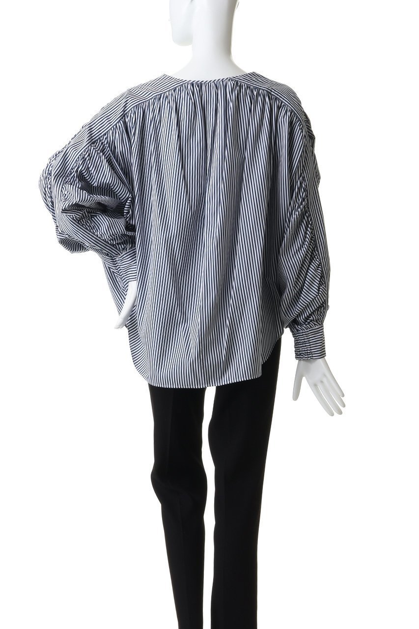 【プルミエ アロンディスモン/1er Arrondissement】のギャザーブラウス 人気、トレンドファッション・服の通販 founy(ファニー) 　ファッション　Fashion　レディースファッション　Fashion for Women　トップス・カットソー　Cut & Sew Tops　シャツ・ブラウス・オフィスカジュアル　Elegant Blouses & Button-Ups　ギャザー　Gathered, Ruffled　スキッパー　Skipper, Open Collar　スリーブ　Sleeve, Long Sleeve / Short Sleeve　ロング　Long, Long-Length　エレガント 上品　Elegant　再入荷　Restock / Back in Stock　other-4|ID: prp329100004906666 ipo3291000000036738077