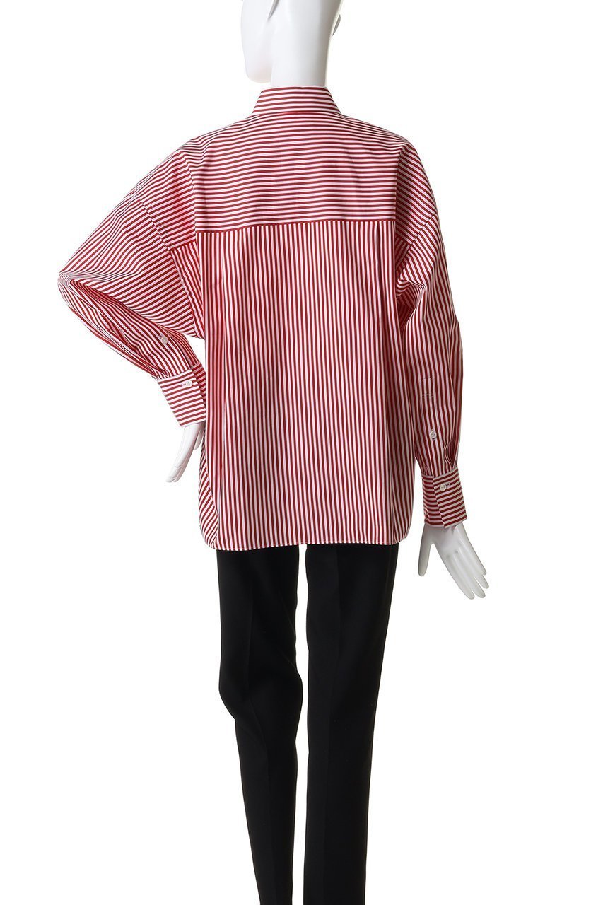 【プルミエ アロンディスモン/1er Arrondissement】のストライプビッグシャツ 人気、トレンドファッション・服の通販 founy(ファニー) 　ファッション　Fashion　レディースファッション　Fashion for Women　トップス・カットソー　Cut & Sew Tops　シャツ・ブラウス・オフィスカジュアル　Elegant Blouses & Button-Ups　スリーブ　Sleeve, Long Sleeve / Short Sleeve　ロング　Long, Long-Length　再入荷　Restock / Back in Stock　夏　Summer　春　Spring　S/S・春夏　SS, Spring/Summer, Warm Season　other-4|ID: prp329100004906669 ipo3291000000036738102