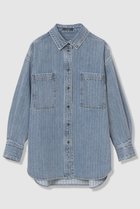 【アルアバイル/allureville】のデニムビッグポケットシャツ 人気、トレンドファッション・服の通販 founy(ファニー) ファッション Fashion レディースファッション Fashion for Women トップス・カットソー Cut & Sew Tops シャツ・ブラウス・オフィスカジュアル Elegant Blouses & Button-Ups ジャカード/ジャガード Jacquard, Woven Pattern ストライプ Stripe, Striped Pattern スリーブ Sleeve, Long Sleeve / Short Sleeve デニム Denim, Jeans Material モダン Modern, Contemporary ロング Long, Long-Length 無地 Plain, Solid Color thumbnail インディゴ|ID: prp329100004906676 ipo3291000000036738164