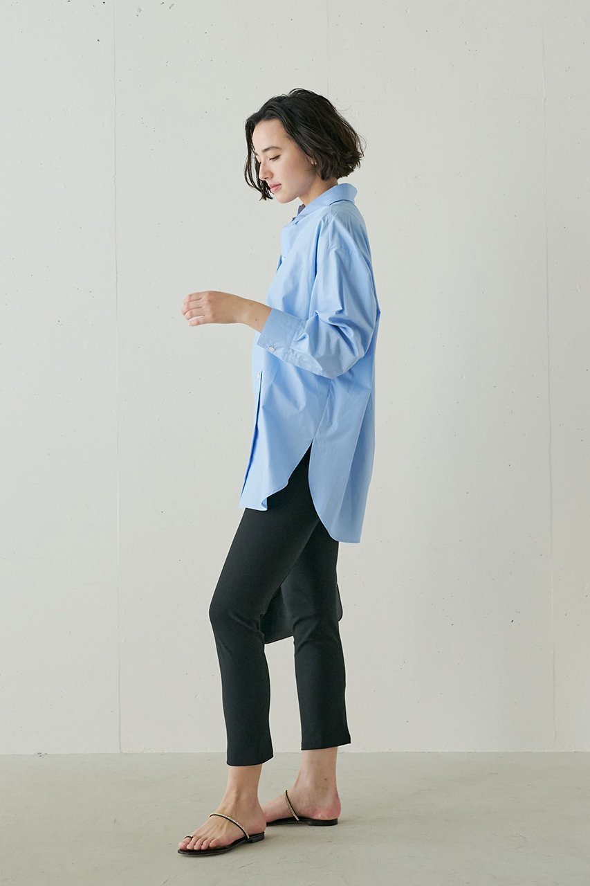 【ジェイドット/j.】の高密度コットンコクーンフォルムシャツ 人気、トレンドファッション・服の通販 founy(ファニー) 　ファッション　Fashion　レディースファッション　Fashion for Women　トップス・カットソー　Cut & Sew Tops　シャツ・ブラウス・オフィスカジュアル　Elegant Blouses & Button-Ups　おすすめ　Recommended / Our Picks　コンパクト　Compact, Small Size　スリーブ　Sleeve, Long Sleeve / Short Sleeve　ファブリック　Fabric, Textile　ロング　Long, Long-Length　エレガント 上品　Elegant　other-8|ID: prp329100004906680 ipo3291000000036738210