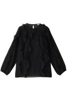 【ジェイドット/j.】のコットンオーガンジーフリルブラウス 人気、トレンドファッション・服の通販 founy(ファニー) ファッション Fashion レディースファッション Fashion for Women トップス・カットソー Cut & Sew Tops シャツ・ブラウス・オフィスカジュアル Elegant Blouses & Button-Ups オーガンジー Organza Fabric シルク Silk, 100% Silk ストライプ Stripe, Striped Pattern スリット Slit, Slit Detail スリーブ Sleeve, Long Sleeve / Short Sleeve パーティ Party, Party Style フリル Frill, Ruffle ロング Long, Long-Length |ID:prp329100004906682