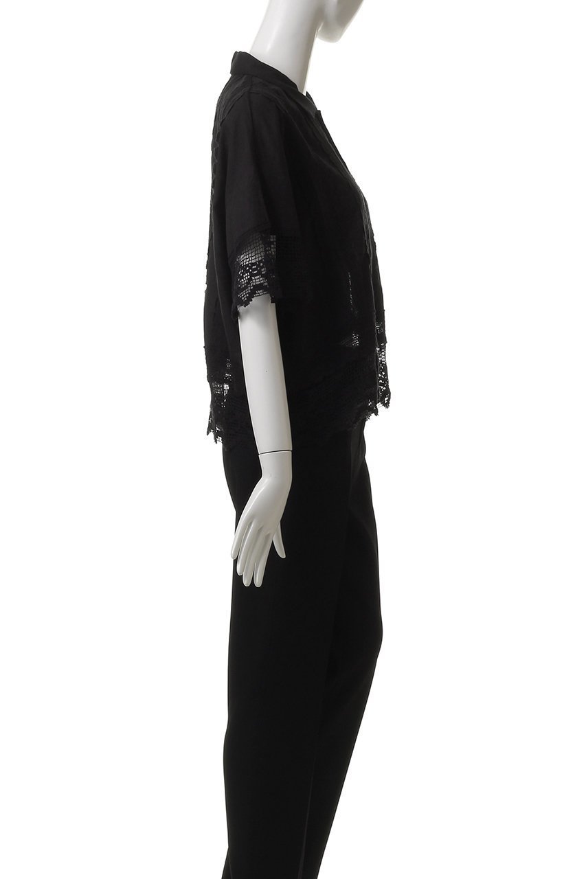 【エリオポール/heliopole】の【normment】CTN FLEX LACE ブラウス 人気、トレンドファッション・服の通販 founy(ファニー) 　ファッション　Fashion　レディースファッション　Fashion for Women　トップス・カットソー　Cut & Sew Tops　シャツ・ブラウス・オフィスカジュアル　Elegant Blouses & Button-Ups　おすすめ　Recommended / Our Picks　インナー　Innerwear　ショート　Short, Short Length　シンプル　Simple, Minimal　スリーブ　Sleeve, Long Sleeve / Short Sleeve　ボトム　Bottoms, Lower Wear　レース　Lace, Lace Fabric　other-3|ID: prp329100004906693 ipo3291000000036738305