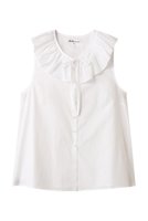 【ビリティス ディセッタン/Bilitis dix-sept ans】のビッグカラートップス 人気、トレンドファッション・服の通販 founy(ファニー) ファッション Fashion レディースファッション Fashion for Women トップス・カットソー Cut & Sew Tops キャミソール&ノースリーブ Camisoles & Sleeveless Tops シャツ・ブラウス・オフィスカジュアル Elegant Blouses & Button-Ups デニム Denim, Jeans Material トレンド Trend, Trending Now ノースリーブ Sleeveless, No-Sleeve ビッグ Big, Oversized フェミニン Feminine, Girly フレア Flare, Flared ミックス Mix, Mixed Style リボン Ribbon, Bow |ID:prp329100004906699