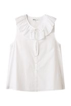 【ビリティス ディセッタン/Bilitis dix-sept ans】のビッグカラートップス 人気、トレンドファッション・服の通販 founy(ファニー) ファッション Fashion レディースファッション Fashion for Women トップス・カットソー Cut & Sew Tops キャミソール&ノースリーブ Camisoles & Sleeveless Tops シャツ・ブラウス・オフィスカジュアル Elegant Blouses & Button-Ups デニム Denim, Jeans Material トレンド Trend, Trending Now ノースリーブ Sleeveless, No-Sleeve ビッグ Big, Oversized フェミニン Feminine, Girly フレア Flare, Flared ミックス Mix, Mixed Style リボン Ribbon, Bow thumbnail ホワイト|ID: prp329100004906699 ipo3291000000036738359