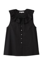 【ビリティス ディセッタン/Bilitis dix-sept ans】のビッグカラートップス 人気、トレンドファッション・服の通販 founy(ファニー) ファッション Fashion レディースファッション Fashion for Women トップス・カットソー Cut & Sew Tops キャミソール&ノースリーブ Camisoles & Sleeveless Tops シャツ・ブラウス・オフィスカジュアル Elegant Blouses & Button-Ups デニム Denim, Jeans Material トレンド Trend, Trending Now ノースリーブ Sleeveless, No-Sleeve ビッグ Big, Oversized フェミニン Feminine, Girly フレア Flare, Flared ミックス Mix, Mixed Style リボン Ribbon, Bow thumbnail ブラック|ID: prp329100004906699 ipo3291000000036738360