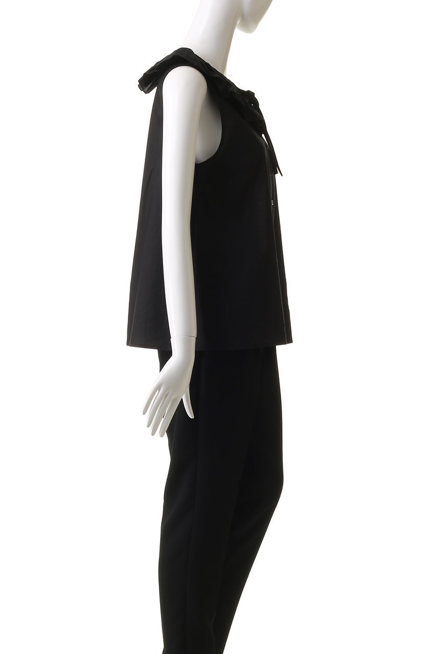 【ビリティス ディセッタン/Bilitis dix-sept ans】のビッグカラートップス 人気、トレンドファッション・服の通販 founy(ファニー) 　ファッション　Fashion　レディースファッション　Fashion for Women　トップス・カットソー　Cut & Sew Tops　キャミソール&ノースリーブ　Camisoles & Sleeveless Tops　シャツ・ブラウス・オフィスカジュアル　Elegant Blouses & Button-Ups　デニム　Denim, Jeans Material　トレンド　Trend, Trending Now　ノースリーブ　Sleeveless, No-Sleeve　ビッグ　Big, Oversized　フェミニン　Feminine, Girly　フレア　Flare, Flared　ミックス　Mix, Mixed Style　リボン　Ribbon, Bow　other-3|ID: prp329100004906699 ipo3291000000036738363