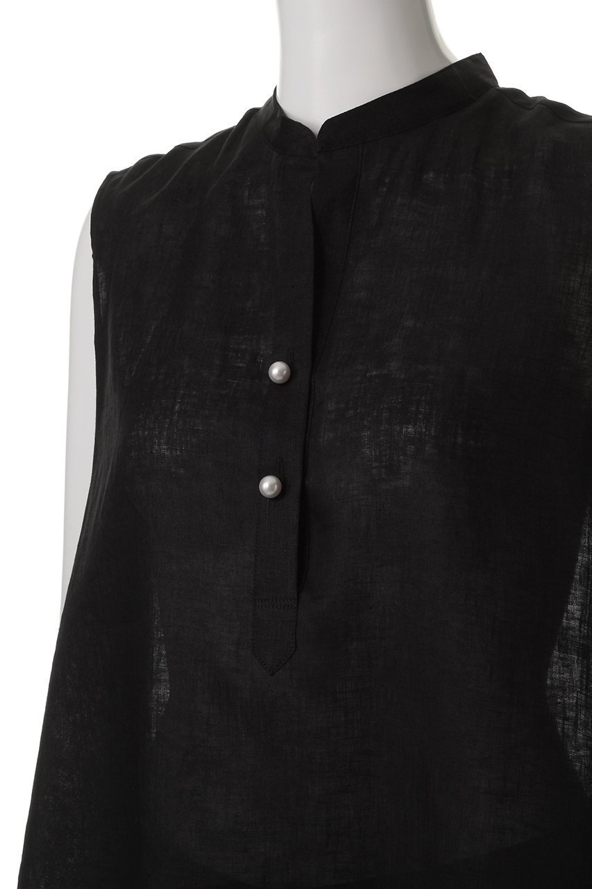 【マルティニーク/martinique】の《定番》ノースリパールスキッパー 人気、トレンドファッション・服の通販 founy(ファニー) 　ファッション　Fashion　レディースファッション　Fashion for Women　トップス・カットソー　Cut & Sew Tops　キャミソール&ノースリーブ　Camisoles & Sleeveless Tops　シャツ・ブラウス・オフィスカジュアル　Elegant Blouses & Button-Ups　インナー　Innerwear　ジャケット　Jacket, Outerwear　スキッパー　Skipper, Open Collar　センター　Center, Center Line　ノースリーブ　Sleeveless, No-Sleeve　パール　Pearl, Pearl Accent　フレア　Flare, Flared　エレガント 上品　Elegant　定番　Standard, Basic Item　other-5|ID: prp329100004906701 ipo3291000000036738378