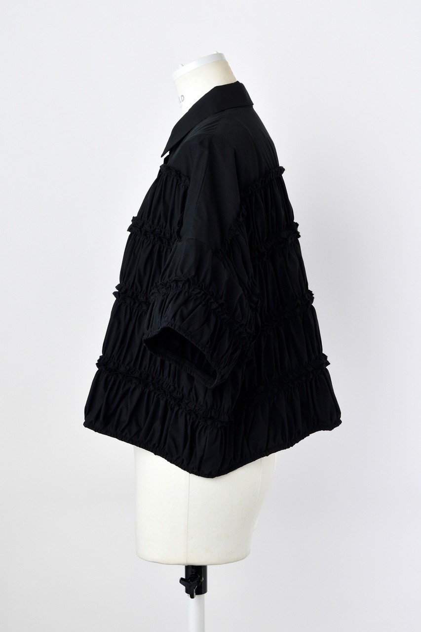 【エンフォルド/ENFOLD】のTIERED GATHER SHIRT/シャツ 人気、トレンドファッション・服の通販 founy(ファニー) ファッション Fashion レディースファッション Fashion for Women トップス・カットソー Cut & Sew Tops シャツ・ブラウス・オフィスカジュアル Elegant Blouses & Button-Ups ギャザー Gathered, Ruffled ショート Short, Short Length スリーブ Sleeve, Long Sleeve / Short Sleeve フェミニン Feminine, Girly ボーダー Border, Stripe ワイド Wide, Wide Fit other-2|ID: prp329100004906712 ipo3291000000036738462