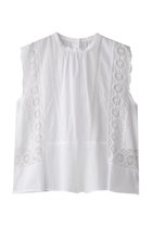 【エリオポール/heliopole】の【normment】COTTON MANNY LACE ノースリーブ 人気、トレンドファッション・服の通販 founy(ファニー) ファッション Fashion レディースファッション Fashion for Women トップス・カットソー Cut & Sew Tops キャミソール&ノースリーブ Camisoles & Sleeveless Tops シャツ・ブラウス・オフィスカジュアル Elegant Blouses & Button-Ups おすすめ Recommended / Our Picks デニム Denim, Jeans Material ノースリーブ Sleeveless, No-Sleeve フェミニン Feminine, Girly フレア Flare, Flared ボックス Boxy, Box Shape ボトム Bottoms, Lower Wear モノトーン Monotone, Black and White レース Lace, Lace Fabric 無地 Plain, Solid Color thumbnail ホワイト|ID: prp329100004906721 ipo3291000000036738525