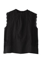 【エリオポール/heliopole】の【normment】COTTON MANNY LACE ノースリーブ 人気、トレンドファッション・服の通販 founy(ファニー) ファッション Fashion レディースファッション Fashion for Women トップス・カットソー Cut & Sew Tops キャミソール&ノースリーブ Camisoles & Sleeveless Tops シャツ・ブラウス・オフィスカジュアル Elegant Blouses & Button-Ups おすすめ Recommended / Our Picks デニム Denim, Jeans Material ノースリーブ Sleeveless, No-Sleeve フェミニン Feminine, Girly フレア Flare, Flared ボックス Boxy, Box Shape ボトム Bottoms, Lower Wear モノトーン Monotone, Black and White レース Lace, Lace Fabric 無地 Plain, Solid Color thumbnail ブラック|ID: prp329100004906721 ipo3291000000036738526