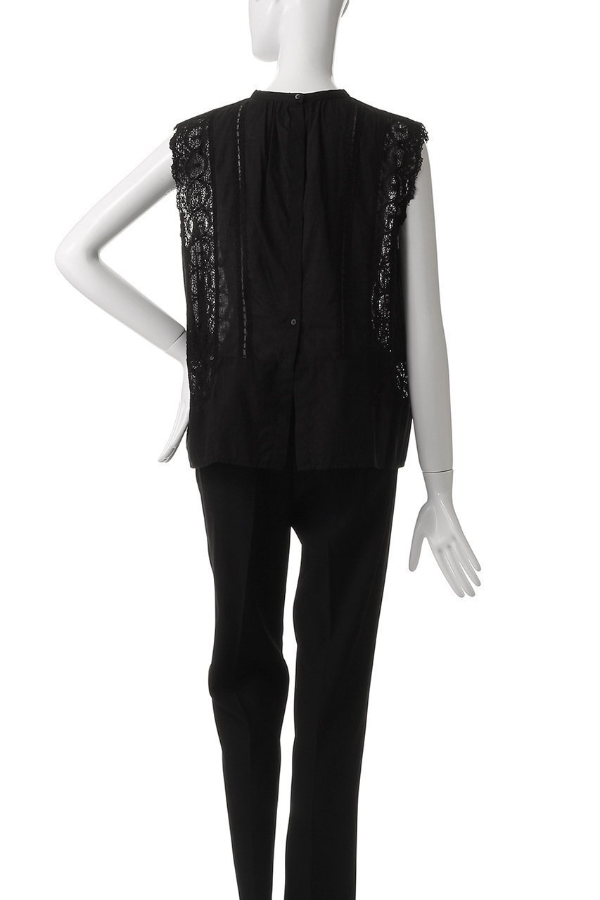 【エリオポール/heliopole】の【normment】COTTON MANNY LACE ノースリーブ 人気、トレンドファッション・服の通販 founy(ファニー) ファッション Fashion レディースファッション Fashion for Women トップス・カットソー Cut & Sew Tops キャミソール&ノースリーブ Camisoles & Sleeveless Tops シャツ・ブラウス・オフィスカジュアル Elegant Blouses & Button-Ups おすすめ Recommended / Our Picks デニム Denim, Jeans Material ノースリーブ Sleeveless, No-Sleeve フェミニン Feminine, Girly フレア Flare, Flared ボックス Boxy, Box Shape ボトム Bottoms, Lower Wear モノトーン Monotone, Black and White レース Lace, Lace Fabric 無地 Plain, Solid Color other-4|ID: prp329100004906721 ipo3291000000036738529
