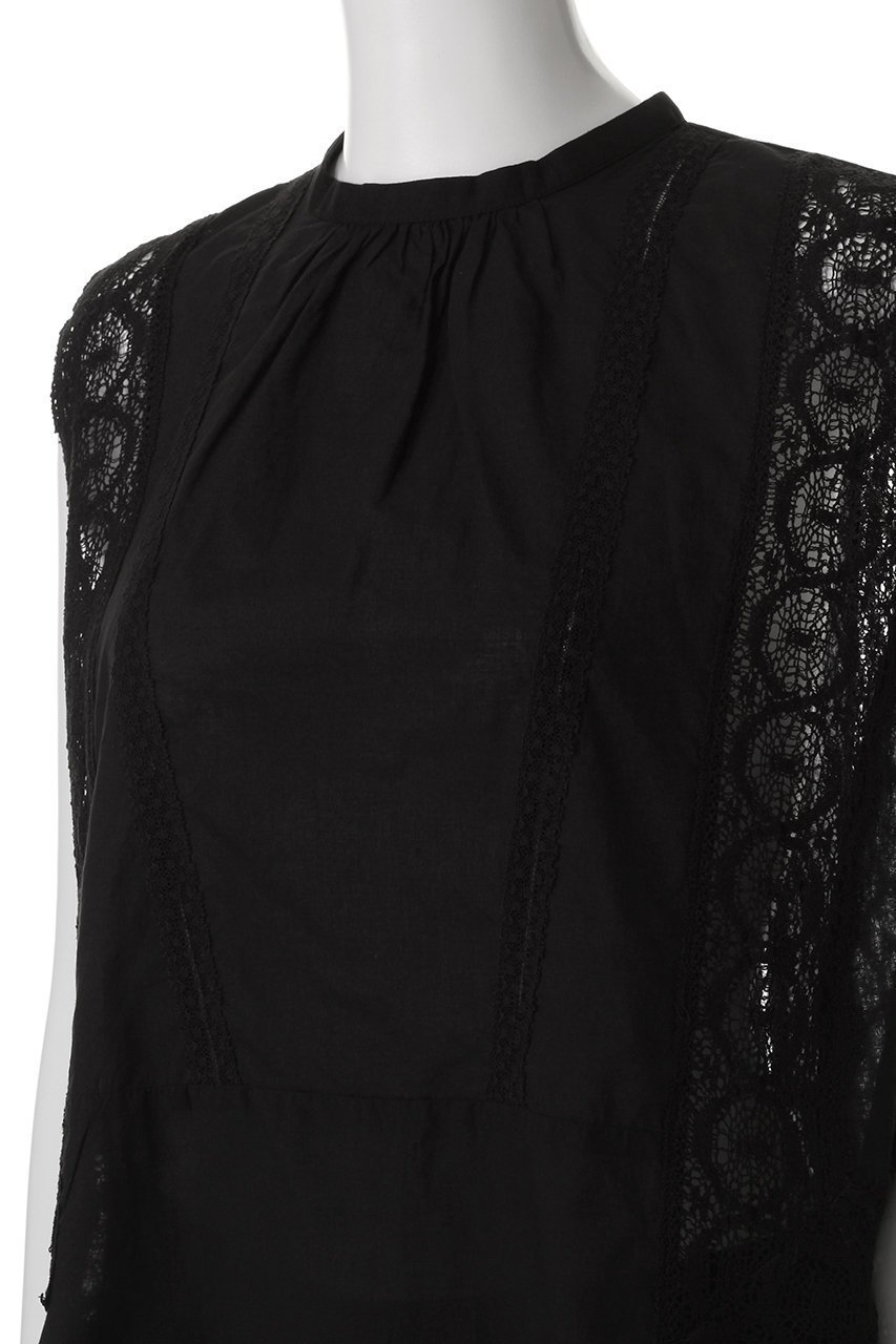 【エリオポール/heliopole】の【normment】COTTON MANNY LACE ノースリーブ 人気、トレンドファッション・服の通販 founy(ファニー) ファッション Fashion レディースファッション Fashion for Women トップス・カットソー Cut & Sew Tops キャミソール&ノースリーブ Camisoles & Sleeveless Tops シャツ・ブラウス・オフィスカジュアル Elegant Blouses & Button-Ups おすすめ Recommended / Our Picks デニム Denim, Jeans Material ノースリーブ Sleeveless, No-Sleeve フェミニン Feminine, Girly フレア Flare, Flared ボックス Boxy, Box Shape ボトム Bottoms, Lower Wear モノトーン Monotone, Black and White レース Lace, Lace Fabric 無地 Plain, Solid Color other-5|ID: prp329100004906721 ipo3291000000036738530