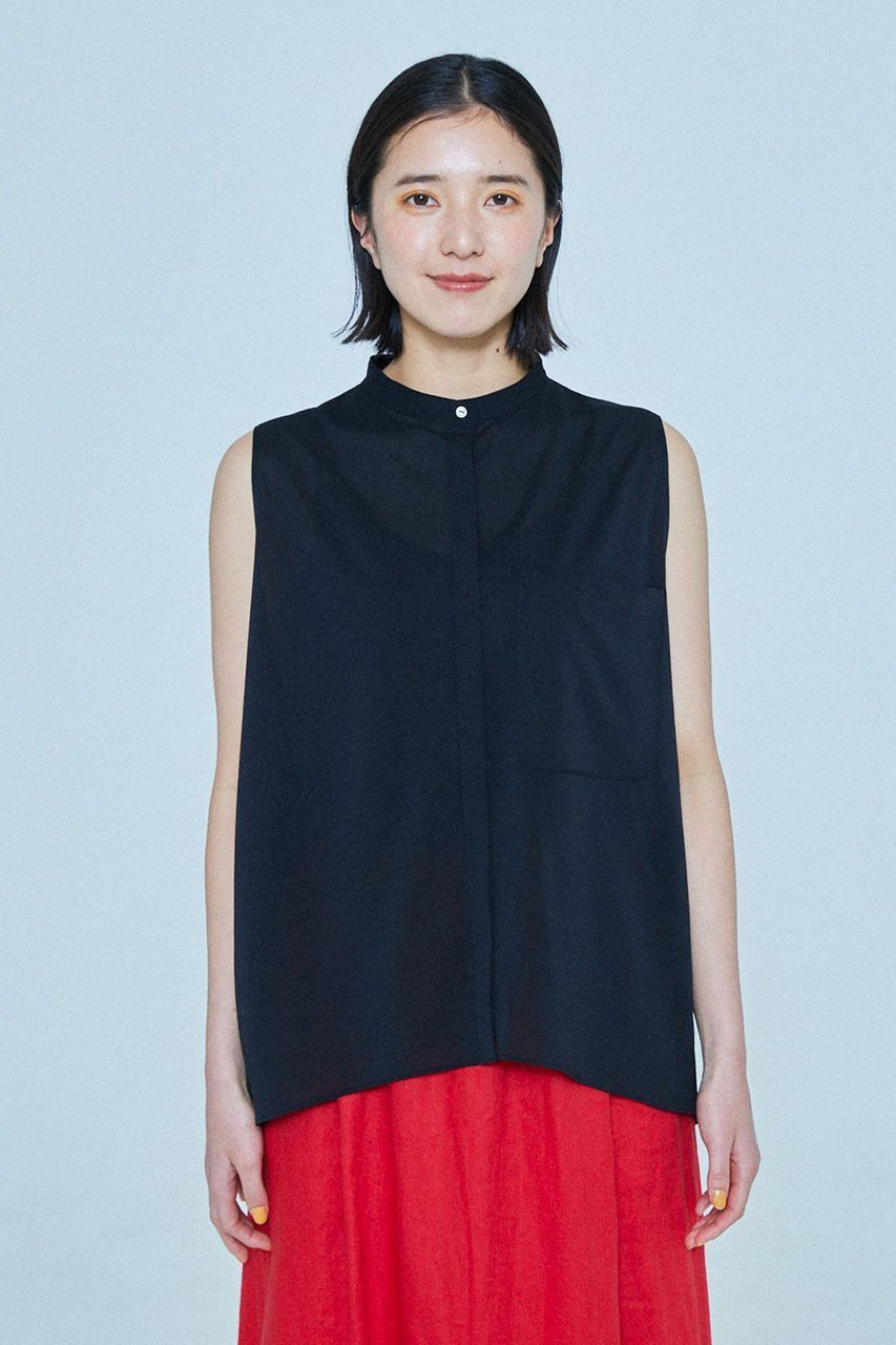 【レリル/lelill】のバックフラップシアーシャツ 人気、トレンドファッション・服の通販 founy(ファニー) 　ファッション　Fashion　レディースファッション　Fashion for Women　トップス・カットソー　Cut & Sew Tops　キャミソール&ノースリーブ　Camisoles & Sleeveless Tops　シャツ・ブラウス・オフィスカジュアル　Elegant Blouses & Button-Ups　バッグ　Bags　おすすめ　Recommended / Our Picks　インナー　Innerwear　スリーブ　Sleeve, Long Sleeve / Short Sleeve　ノースリーブ　Sleeveless, No-Sleeve　フラップ　Flap, Flap Pocket　フレンチ　French, French Style　other-3|ID: prp329100004906725 ipo3291000000036738559