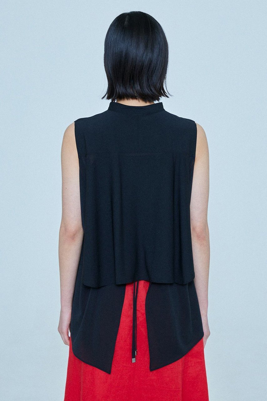 【レリル/lelill】のバックフラップシアーシャツ 人気、トレンドファッション・服の通販 founy(ファニー) 　ファッション　Fashion　レディースファッション　Fashion for Women　トップス・カットソー　Cut & Sew Tops　キャミソール&ノースリーブ　Camisoles & Sleeveless Tops　シャツ・ブラウス・オフィスカジュアル　Elegant Blouses & Button-Ups　バッグ　Bags　おすすめ　Recommended / Our Picks　インナー　Innerwear　スリーブ　Sleeve, Long Sleeve / Short Sleeve　ノースリーブ　Sleeveless, No-Sleeve　フラップ　Flap, Flap Pocket　フレンチ　French, French Style　other-5|ID: prp329100004906725 ipo3291000000036738561