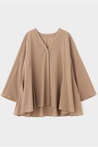 【ル フィル/LE PHIL】のトリアセオーガンジーブラウス 人気、トレンドファッション・服の通販 founy(ファニー) ファッション Fashion レディースファッション Fashion for Women トップス・カットソー Cut & Sew Tops シャツ・ブラウス・オフィスカジュアル Elegant Blouses & Button-Ups スリーブ Sleeve, Long Sleeve / Short Sleeve フォルム Silhouette, Form フロント Front, Front Design ロング Long, Long-Length thumbnail ブラウン|ID: prp329100004906732 ipo3291000000036738606