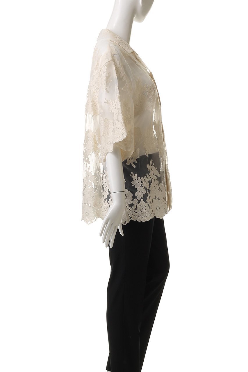 【クラネ/CLANE】のSHEER FLOWER LACE SHIRT/シャツ 人気、トレンドファッション・服の通販 founy(ファニー) ファッション Fashion レディースファッション Fashion for Women トップス・カットソー Cut & Sew Tops シャツ・ブラウス・オフィスカジュアル Elegant Blouses & Button-Ups シアー Sheer, See-Through ショート Short, Short Length スカラップ Scallop, Scalloped Edge スリーブ Sleeve, Long Sleeve / Short Sleeve フラワー Flower, Floral モチーフ Motif, Design Theme レース Lace, Lace Fabric ヴィンテージ Vintage Style 夏 Summer 春 Spring S/S・春夏 SS, Spring/Summer, Warm Season other-3|ID: prp329100004906737 ipo3291000000036738656