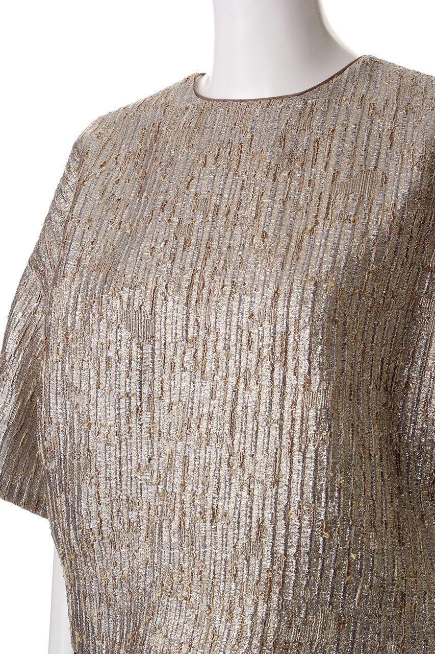 【オブリオ/AUBRIOT】のクロップドジュエルトップ 人気、トレンドファッション・服の通販 founy(ファニー) 　ファッション　Fashion　レディースファッション　Fashion for Women　トップス・カットソー　Cut & Sew Tops　シャツ・ブラウス・オフィスカジュアル　Elegant Blouses & Button-Ups　シャイニー　Shiny, Glossy Finish　ショート　Short, Short Length　シンプル　Simple, Minimal　ジャカード／ジャガード　Jacquard, Woven Pattern　スタイリッシュ　Stylish, Fashionable　スリーブ　Sleeve, Long Sleeve / Short Sleeve　トレンド　Trend, Trending Now　ボックス　Boxy, Box Shape　モダン　Modern, Contemporary　ラグジュアリー　Luxury, Elegant　other-5|ID: prp329100004906740 ipo3291000000036738699