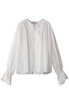 【デパリエ/DEPAREILLE】のリネンレースアップブラウス 人気、トレンドファッション・服の通販 founy(ファニー) ファッション Fashion レディースファッション Fashion for Women トップス・カットソー Cut & Sew Tops シャツ・ブラウス・オフィスカジュアル Elegant Blouses & Button-Ups シアー Sheer, See-Through スリーブ Sleeve, Long Sleeve / Short Sleeve リネン Linen, Linen Fabric レース Lace, Lace Fabric ロング Long, Long-Length 夏 Summer 定番 Standard, Basic Item 春 Spring S/S・春夏 SS, Spring/Summer, Warm Season thumbnail ホワイト|ID: prp329100004906744 ipo3291000000036738725