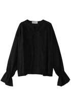 【デパリエ/DEPAREILLE】のリネンレースアップブラウス 人気、トレンドファッション・服の通販 founy(ファニー) ファッション Fashion レディースファッション Fashion for Women トップス・カットソー Cut & Sew Tops シャツ・ブラウス・オフィスカジュアル Elegant Blouses & Button-Ups シアー Sheer, See-Through スリーブ Sleeve, Long Sleeve / Short Sleeve リネン Linen, Linen Fabric レース Lace, Lace Fabric ロング Long, Long-Length 夏 Summer 定番 Standard, Basic Item 春 Spring S/S・春夏 SS, Spring/Summer, Warm Season thumbnail ブラック|ID: prp329100004906744 ipo3291000000036738726