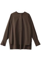 【オブリオ/AUBRIOT】のウーステッド プルオーバーシャツ 人気、トレンドファッション・服の通販 founy(ファニー) ファッション Fashion レディースファッション Fashion for Women トップス・カットソー Cut & Sew Tops シャツ・ブラウス・オフィスカジュアル Elegant Blouses & Button-Ups カジュアルプルオーバー・ニットトップス Pullovers & Knit Tops / Casual Pullovers なめらか Smooth, Silky Texture イタリア Italy コンパクト Compact, Small Size スリーブ Sleeve, Long Sleeve / Short Sleeve スーツ Suit, Formalwear モダン Modern, Contemporary ロング Long, Long-Length thumbnail ブラウン|ID: prp329100004906746 ipo3291000000036738743