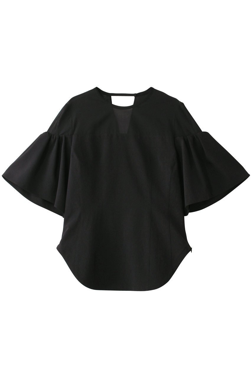 【スタニングルアー/STUNNING LURE】のタックスリーブプルオーバー インテリア・キッズ・メンズ・レディースファッション・服の通販 founy(ファニー) 　ファッション　Fashion　レディースファッション　Fashion for Women　トップス・カットソー　Cut & Sew Tops　シャツ・ブラウス・オフィスカジュアル　Elegant Blouses & Button-Ups　カジュアルプルオーバー・ニットトップス　Pullovers & Knit Tops / Casual Pullovers　エレガント 上品　Elegant　クラシカル　Classical, Vintage-Inspired　シェイプ　Shape, Slim Fit　シフォン　Chiffon, Lightweight Fabric　ショート　Short, Short Length　スリーブ　Sleeve, Long Sleeve / Short Sleeve　バランス　Balance, Style Balance　フォルム　Silhouette, Form　ヘムライン　Hemline, Bottom Cut　ブラック|ID: prp329100004906747 ipo3291000000036738753