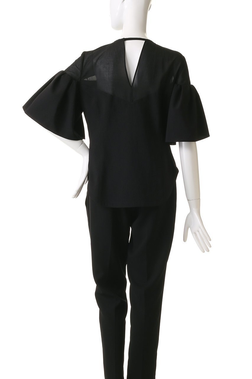 【スタニングルアー/STUNNING LURE】のタックスリーブプルオーバー 人気、トレンドファッション・服の通販 founy(ファニー) 　ファッション　Fashion　レディースファッション　Fashion for Women　トップス・カットソー　Cut & Sew Tops　シャツ・ブラウス・オフィスカジュアル　Elegant Blouses & Button-Ups　カジュアルプルオーバー・ニットトップス　Pullovers & Knit Tops / Casual Pullovers　エレガント 上品　Elegant　クラシカル　Classical, Vintage-Inspired　シェイプ　Shape, Slim Fit　シフォン　Chiffon, Lightweight Fabric　ショート　Short, Short Length　スリーブ　Sleeve, Long Sleeve / Short Sleeve　バランス　Balance, Style Balance　フォルム　Silhouette, Form　ヘムライン　Hemline, Bottom Cut　other-4|ID: prp329100004906747 ipo3291000000036738756