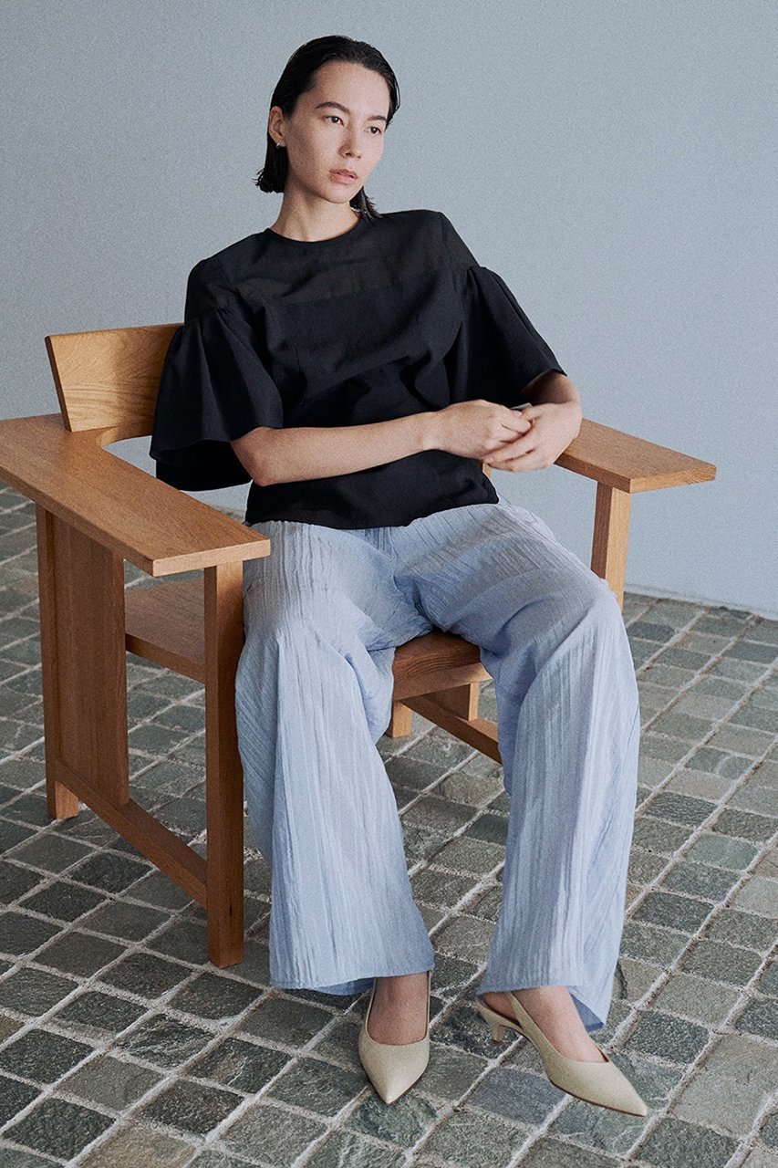 【スタニングルアー/STUNNING LURE】のタックスリーブプルオーバー 人気、トレンドファッション・服の通販 founy(ファニー) 　ファッション　Fashion　レディースファッション　Fashion for Women　トップス・カットソー　Cut & Sew Tops　シャツ・ブラウス・オフィスカジュアル　Elegant Blouses & Button-Ups　カジュアルプルオーバー・ニットトップス　Pullovers & Knit Tops / Casual Pullovers　エレガント 上品　Elegant　クラシカル　Classical, Vintage-Inspired　シェイプ　Shape, Slim Fit　シフォン　Chiffon, Lightweight Fabric　ショート　Short, Short Length　スリーブ　Sleeve, Long Sleeve / Short Sleeve　バランス　Balance, Style Balance　フォルム　Silhouette, Form　ヘムライン　Hemline, Bottom Cut　other-8|ID: prp329100004906747 ipo3291000000036738760