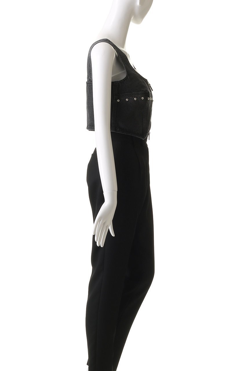 【メゾンスペシャル/MAISON SPECIAL】のStuds Denim Bustier/スタッズデニムビスチェ 人気、トレンドファッション・服の通販 founy(ファニー) 　ファッション　Fashion　レディースファッション　Fashion for Women　トップス・カットソー　Cut & Sew Tops　キャミソール&ノースリーブ　Camisoles & Sleeveless Tops　シャツ・ブラウス・オフィスカジュアル　Elegant Blouses & Button-Ups　ビスチェ　Bustiers & Corset Tops / Layered Bustier Style　コンパクト　Compact, Small Size　シンプル　Simple, Minimal　ジップ　Zip, Zipper　スタッズ　Studs, Metal Accents　セットアップ　Set-Up, Coordinated Outfit　デニム　Denim, Jeans Material　ノースリーブ　Sleeveless, No-Sleeve　フロント　Front, Front Design　おすすめ　Recommended / Our Picks　other-3|ID: prp329100004906748 ipo3291000000036738765