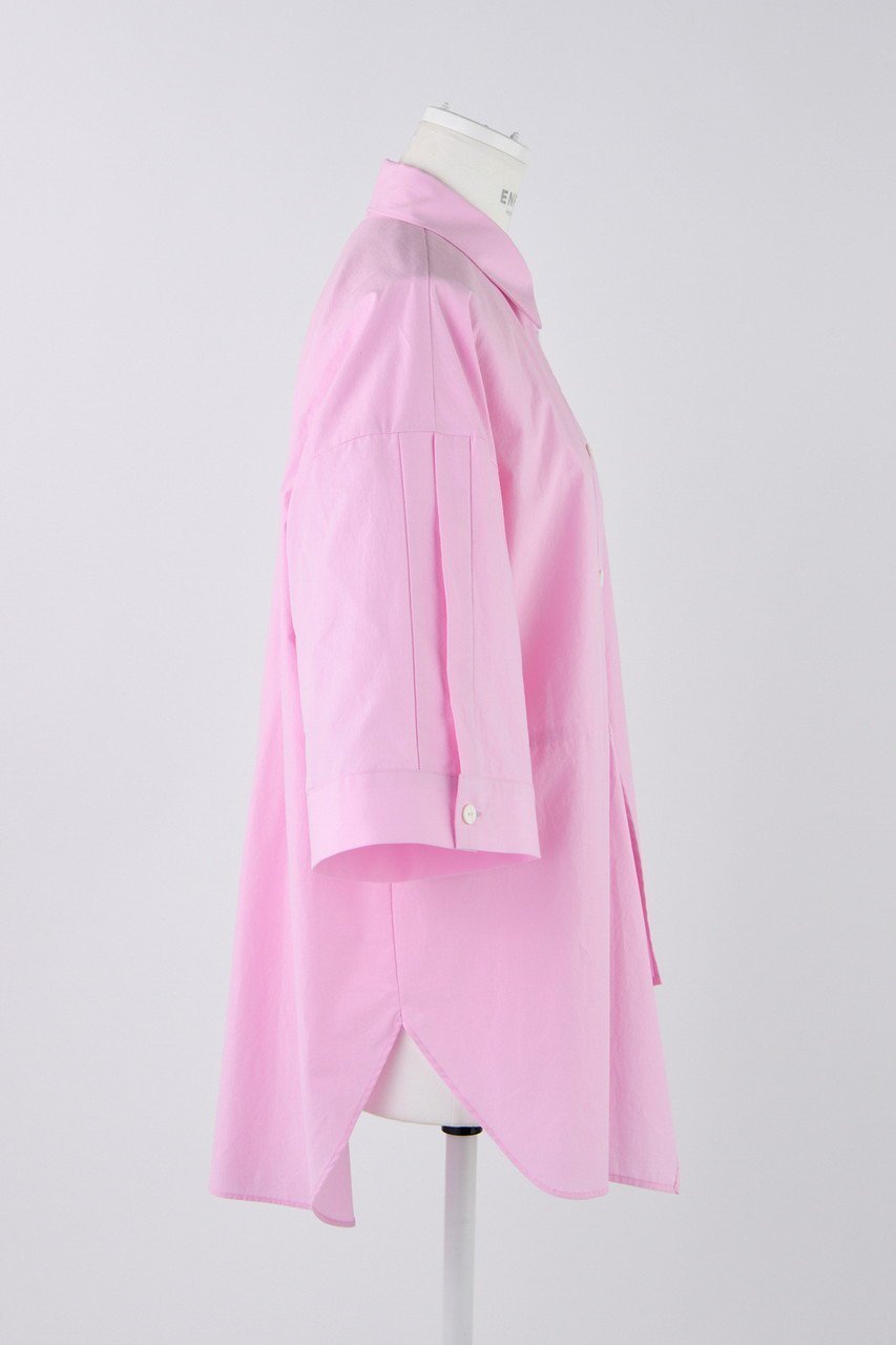 【エンフォルド/ENFOLD】のナチュラルコットン レイヤード5分袖 SH/シャツ 人気、トレンドファッション・服の通販 founy(ファニー) 　ファッション　Fashion　レディースファッション　Fashion for Women　トップス・カットソー　Cut & Sew Tops　シャツ・ブラウス・オフィスカジュアル　Elegant Blouses & Button-Ups　ショート　Short, Short Length　スリーブ　Sleeve, Long Sleeve / Short Sleeve　ドレープ　Drape, Draping Fabric　other-4|ID: prp329100004906750 ipo3291000000036738784