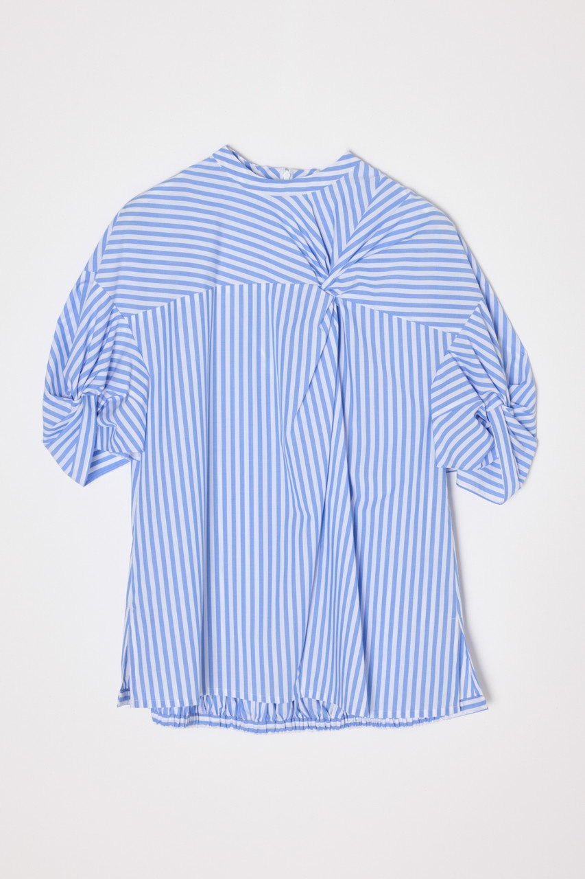 【ナゴンスタンス/nagonstans】のLondon Stripe TwistバルーンP.O/プルオーバー 人気、トレンドファッション・服の通販 founy(ファニー) 　ファッション　Fashion　レディースファッション　Fashion for Women　トップス・カットソー　Cut & Sew Tops　シャツ・ブラウス・オフィスカジュアル　Elegant Blouses & Button-Ups　カジュアルプルオーバー・ニットトップス　Pullovers & Knit Tops / Casual Pullovers　スリーブ　Sleeve, Long Sleeve / Short Sleeve　バルーン　Balloon, Balloon Silhouette　ロング　Long, Long-Length　other-5|ID: prp329100004906752 ipo3291000000036738795