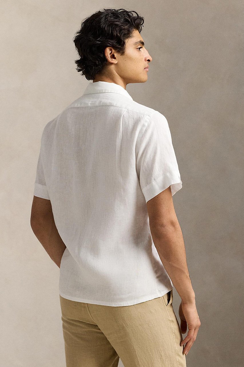 【ラルフローレン/RALPH LAUREN / MEN】の【MEN】【POLO RALPH LAUREN】クラシック フィット リネン キャンプ シャツ 人気、トレンドファッション・服の通販 founy(ファニー) 　ファッション　Fashion　メンズファッション　Fashion for Men　なめらか　Smooth, Silky Texture　クラシック　Classic, Timeless Style　ショート　Short, Short Length　ストレート　Straight, Straight Cut　スリーブ　Sleeve, Long Sleeve / Short Sleeve　パッチ　Patch, Appliqué　フィット　Fit, Slim Fit　プリーツ　Pleats, Pleated　ポケット　Pocket, Pocket Detail　ヨーク　Yoke, Yoke Design　リネン　Linen, Linen Fabric　リラックス　Relax, Relaxed Fit　エレガント 上品　Elegant　半袖　Short Sleeve, Half Sleeve　other-5|ID: prp329100004906754 ipo3291000000036738809