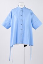 【エンフォルド/ENFOLD】のC/PEブロード レイヤードスリーブ SH/シャツ 人気、トレンドファッション・服の通販 founy(ファニー) ファッション Fashion レディースファッション Fashion for Women トップス・カットソー Cut & Sew Tops シャツ・ブラウス・オフィスカジュアル Elegant Blouses & Button-Ups カッティング Cutting Detail ショート Short, Short Length シンプル Simple, Minimal スクエア Square, Square Shape スリーブ Sleeve, Long Sleeve / Short Sleeve ドレープ Drape, Draping Fabric ブロード Broadcloth, Fine Cotton ベスト Vest, Waistcoat thumbnail ライトブルー|ID: prp329100004906760 ipo3291000000036738843