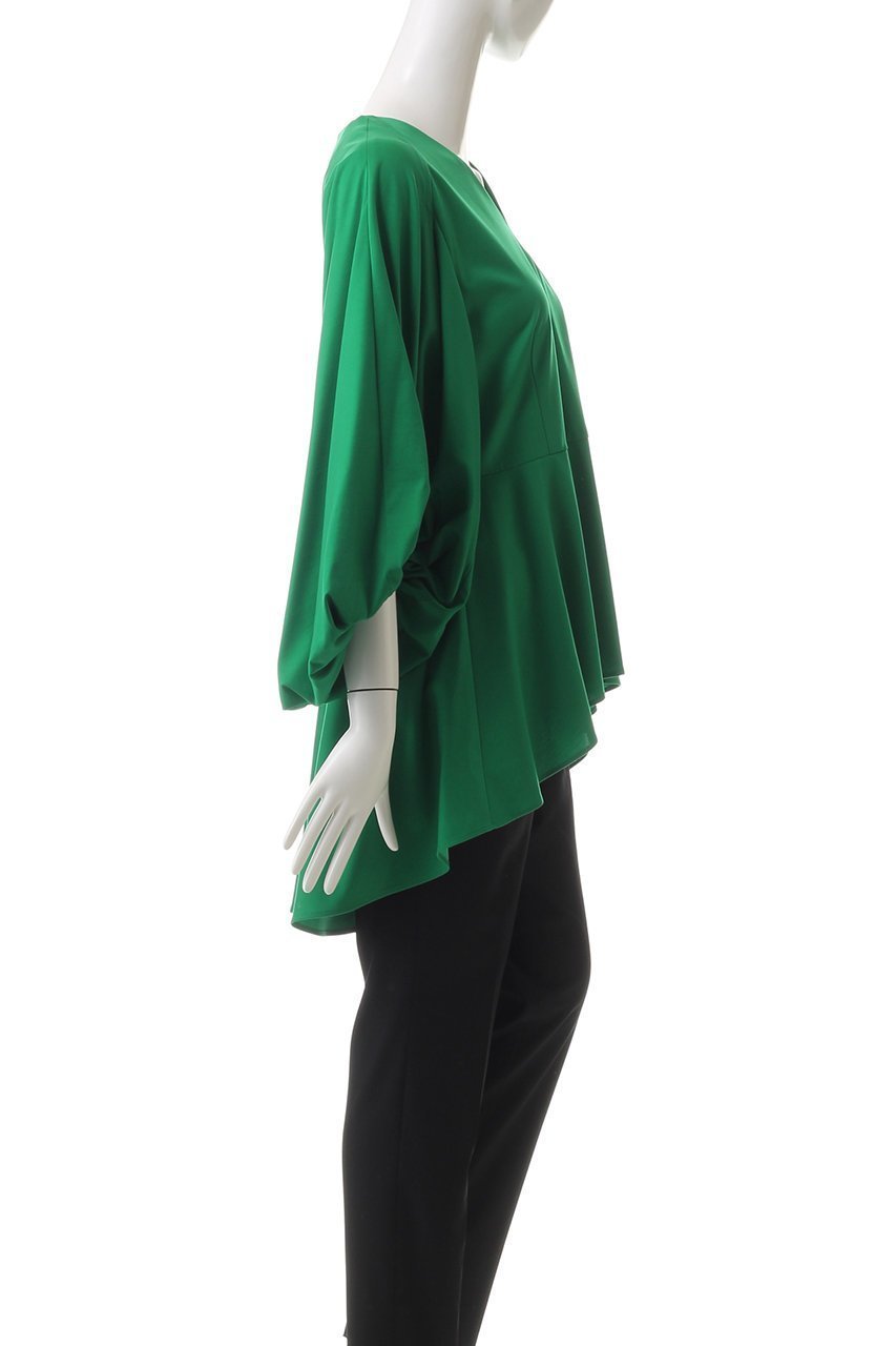 【ル フィル/LE PHIL】のコンパクトポンチブラウス 人気、トレンドファッション・服の通販 founy(ファニー) 　ファッション　Fashion　レディースファッション　Fashion for Women　トップス・カットソー　Cut & Sew Tops　シャツ・ブラウス・オフィスカジュアル　Elegant Blouses & Button-Ups　なめらか　Smooth, Silky Texture　カットソー　Cut and Sewn Top　ギャザー　Gathered, Ruffled　ショート　Short, Short Length　スリーブ　Sleeve, Long Sleeve / Short Sleeve　ドレープ　Drape, Draping Fabric　バランス　Balance, Style Balance　フレア　Flare, Flared　フロント　Front, Front Design　ワイド　Wide, Wide Fit　other-3|ID: prp329100004906764 ipo3291000000036738882