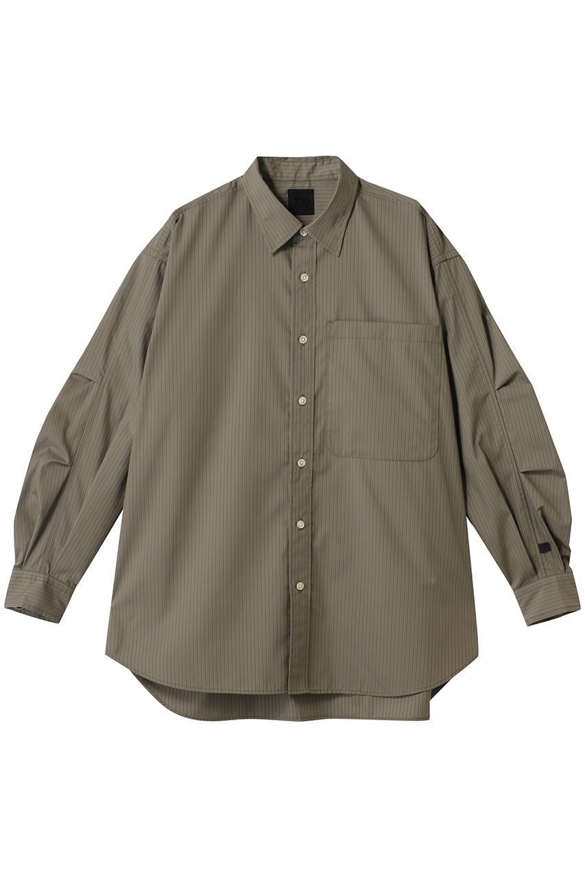 【ダイワ ピアサーティナイン/DAIWA PIER39】のW s TECH REGULAR STRIPE SHIRT L/S インテリア・キッズ・メンズ・レディースファッション・服の通販 founy(ファニー) 　ファッション　Fashion　レディースファッション　Fashion for Women　トップス・カットソー　Cut & Sew Tops　シャツ・ブラウス・オフィスカジュアル　Elegant Blouses & Button-Ups　スポーツウェア　Functional & Stylish Sportswear　スポーツ トップス　Athletic Tops / Workout Tops / Training Shirts　シンプル　Simple, Minimal　ストライプ　Stripe, Striped Pattern　スポーツ　Sports, Activewear　パッチ　Patch, Appliqué　プリーツ　Pleats, Pleated　ポケット　Pocket, Pocket Detail　ミリタリー　Military, Army Style　モバイル　Mobile, Smartphone　レギュラー　Regular, Standard Fit　エレガント 上品　Elegant　ウルフグレー|ID: prp329100004906766 ipo3291000000036738895
