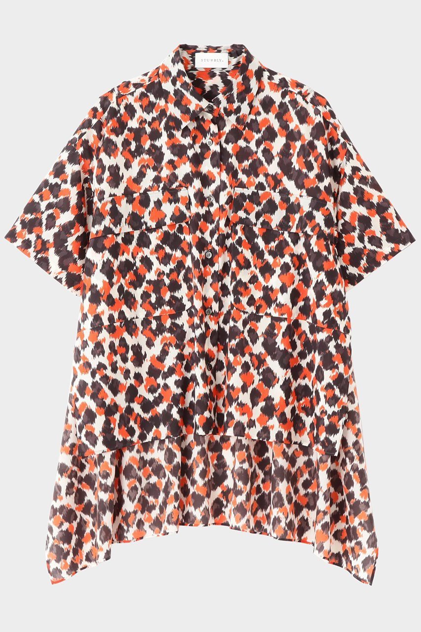 【ヒューエルミュージアム/hueLe Museum】の【STUMBLY】Printed Military Shirts 人気、トレンドファッション・服の通販 founy(ファニー) ファッション Fashion レディースファッション Fashion for Women トップス・カットソー Cut & Sew Tops シャツ・ブラウス・オフィスカジュアル Elegant Blouses & Button-Ups オーガンジー Organza Fabric クール Cool, Chic ショート Short, Short Length スリーブ Sleeve, Long Sleeve / Short Sleeve ドット Polka Dot, Dot Pattern プリント Print, Printed Pattern レオパード Leopard, Animal Print other-2|ID: prp329100004906768 ipo3291000000036738917