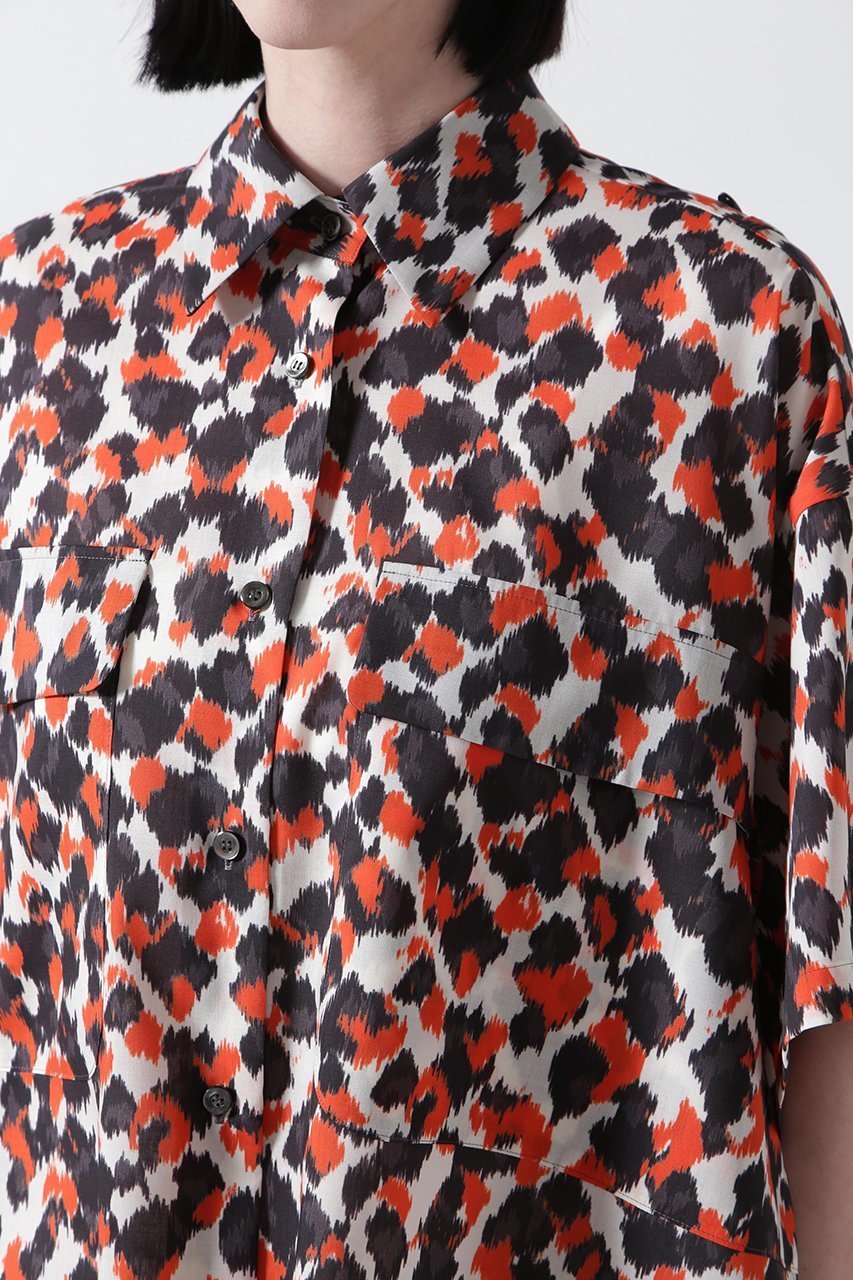 【ヒューエルミュージアム/hueLe Museum】の【STUMBLY】Printed Military Shirts 人気、トレンドファッション・服の通販 founy(ファニー) ファッション Fashion レディースファッション Fashion for Women トップス・カットソー Cut & Sew Tops シャツ・ブラウス・オフィスカジュアル Elegant Blouses & Button-Ups オーガンジー Organza Fabric クール Cool, Chic ショート Short, Short Length スリーブ Sleeve, Long Sleeve / Short Sleeve ドット Polka Dot, Dot Pattern プリント Print, Printed Pattern レオパード Leopard, Animal Print other-7|ID: prp329100004906768 ipo3291000000036738922