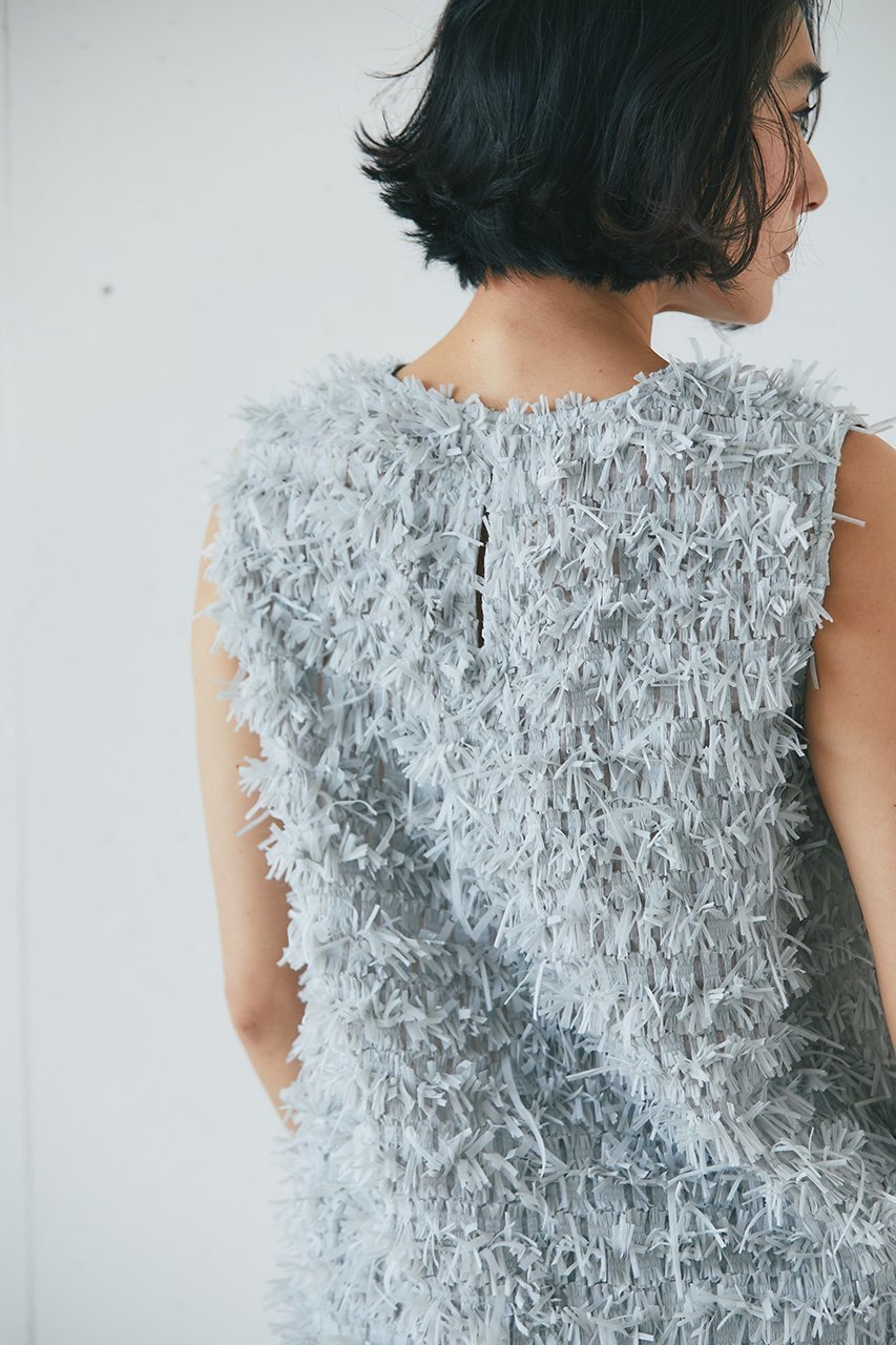 【ジェイドット/j.】のテープヤーンジャガードブラウス 人気、トレンドファッション・服の通販 founy(ファニー) 　ファッション　Fashion　レディースファッション　Fashion for Women　トップス・カットソー　Cut & Sew Tops　キャミソール&ノースリーブ　Camisoles & Sleeveless Tops　シャツ・ブラウス・オフィスカジュアル　Elegant Blouses & Button-Ups　おすすめ　Recommended / Our Picks　シンプル　Simple, Minimal　セットアップ　Set-Up, Coordinated Outfit　ノースリーブ　Sleeveless, No-Sleeve　ハイネック　High Neck, Mock Neck　other-7|ID: prp329100004906769 ipo3291000000036738931