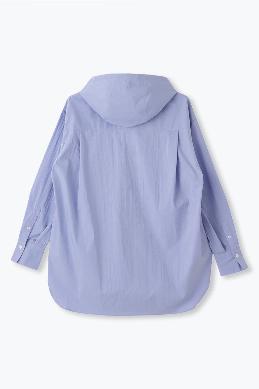 【レリル/lelill】のフーディーシャツ 人気、トレンドファッション・服の通販 founy(ファニー) 　ファッション　Fashion　レディースファッション　Fashion for Women　トップス・カットソー　Cut & Sew Tops　シャツ・ブラウス・オフィスカジュアル　Elegant Blouses & Button-Ups　スリーブ　Sleeve, Long Sleeve / Short Sleeve　ブロード　Broadcloth, Fine Cotton　ロング　Long, Long-Length　羽織　Haori, Light Jacket　other-2|ID: prp329100004906771 ipo3291000000036738941