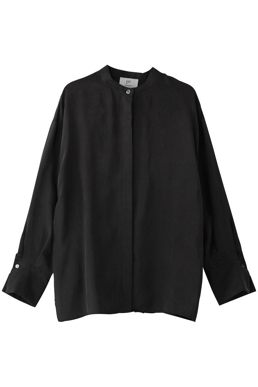 【プルミエ アロンディスモン/1er Arrondissement】のキュプラフィブリルシャツ 人気、トレンドファッション・服の通販 founy(ファニー) 　ファッション　Fashion　レディースファッション　Fashion for Women　トップス・カットソー　Cut & Sew Tops　シャツ・ブラウス・オフィスカジュアル　Elegant Blouses & Button-Ups　キュプラ　Cupro, Eco Fabric　シンプル　Simple, Minimal　スタイリッシュ　Stylish, Fashionable　スラックス　Slacks, Dress Pants　スリーブ　Sleeve, Long Sleeve / Short Sleeve　デニム　Denim, Jeans Material　フロント　Front, Front Design　ロング　Long, Long-Length　エレガント 上品　Elegant　 other-1|ID: prp329100004906778 ipo3291000000036739001