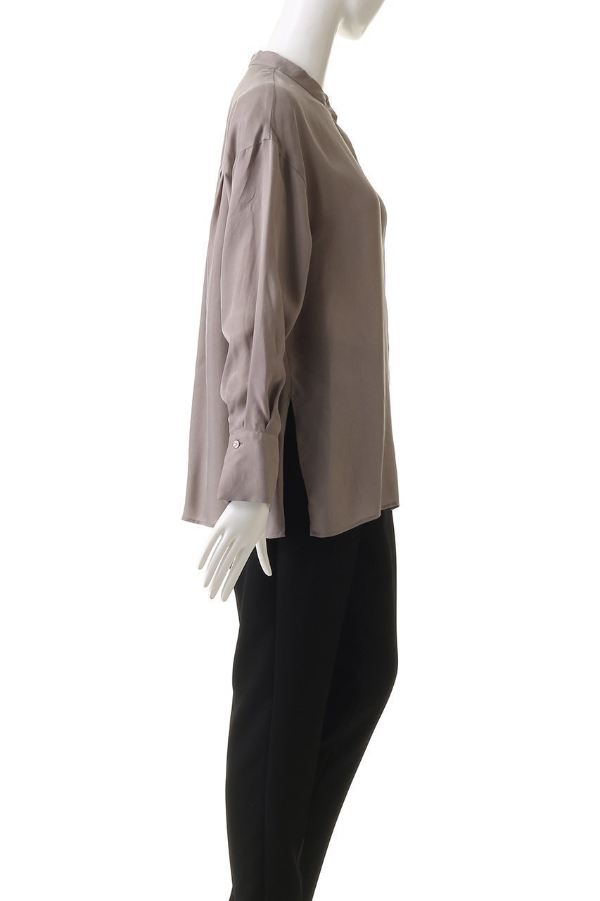 【プルミエ アロンディスモン/1er Arrondissement】のキュプラフィブリルシャツ 人気、トレンドファッション・服の通販 founy(ファニー) 　ファッション　Fashion　レディースファッション　Fashion for Women　トップス・カットソー　Cut & Sew Tops　シャツ・ブラウス・オフィスカジュアル　Elegant Blouses & Button-Ups　キュプラ　Cupro, Eco Fabric　シンプル　Simple, Minimal　スタイリッシュ　Stylish, Fashionable　スラックス　Slacks, Dress Pants　スリーブ　Sleeve, Long Sleeve / Short Sleeve　デニム　Denim, Jeans Material　フロント　Front, Front Design　ロング　Long, Long-Length　エレガント 上品　Elegant　other-3|ID: prp329100004906778 ipo3291000000036739004