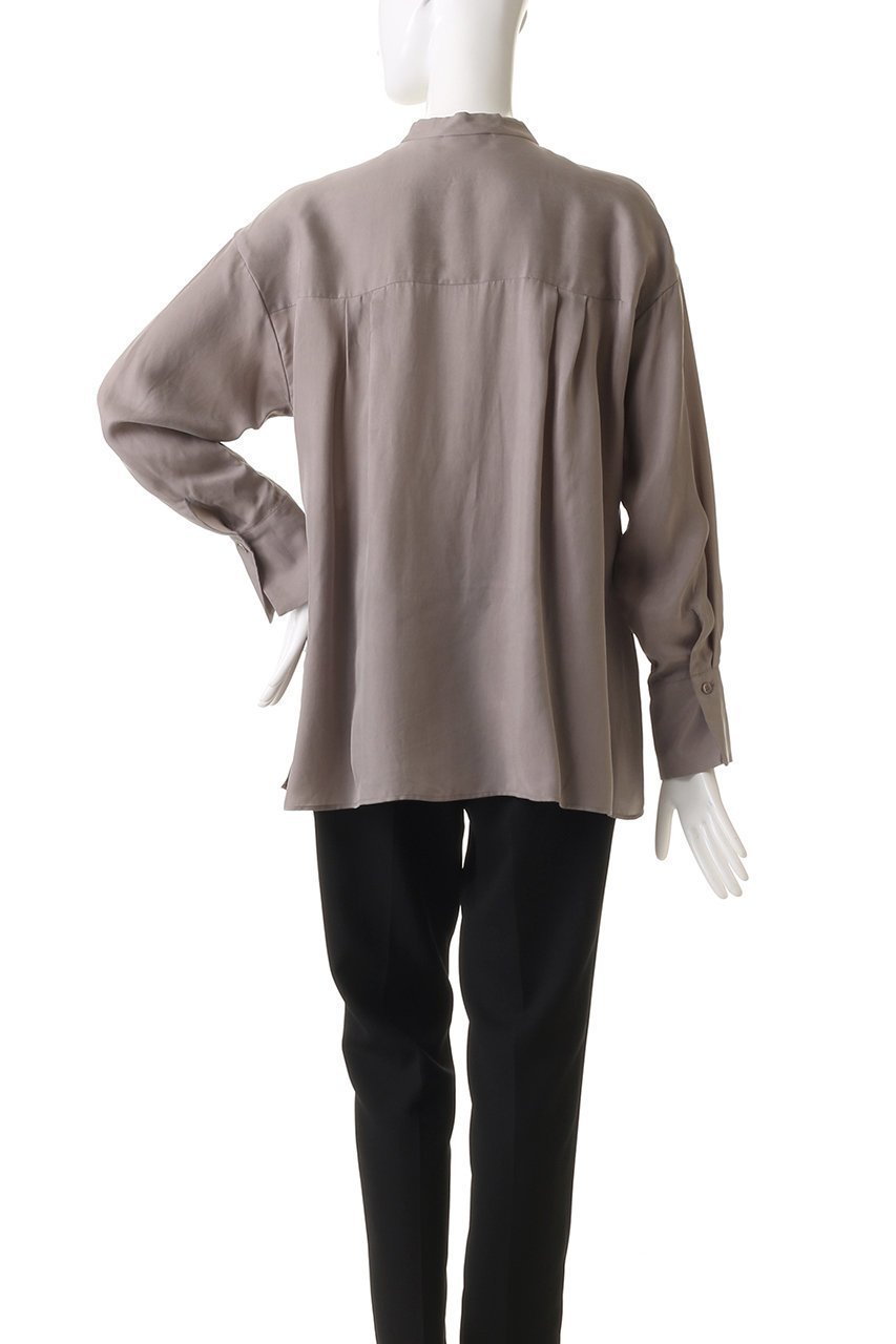 【プルミエ アロンディスモン/1er Arrondissement】のキュプラフィブリルシャツ 人気、トレンドファッション・服の通販 founy(ファニー) 　ファッション　Fashion　レディースファッション　Fashion for Women　トップス・カットソー　Cut & Sew Tops　シャツ・ブラウス・オフィスカジュアル　Elegant Blouses & Button-Ups　キュプラ　Cupro, Eco Fabric　シンプル　Simple, Minimal　スタイリッシュ　Stylish, Fashionable　スラックス　Slacks, Dress Pants　スリーブ　Sleeve, Long Sleeve / Short Sleeve　デニム　Denim, Jeans Material　フロント　Front, Front Design　ロング　Long, Long-Length　エレガント 上品　Elegant　other-4|ID: prp329100004906778 ipo3291000000036739005