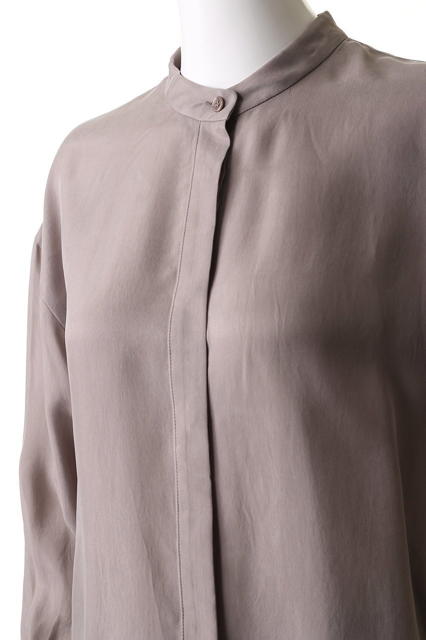 【プルミエ アロンディスモン/1er Arrondissement】のキュプラフィブリルシャツ 人気、トレンドファッション・服の通販 founy(ファニー) 　ファッション　Fashion　レディースファッション　Fashion for Women　トップス・カットソー　Cut & Sew Tops　シャツ・ブラウス・オフィスカジュアル　Elegant Blouses & Button-Ups　キュプラ　Cupro, Eco Fabric　シンプル　Simple, Minimal　スタイリッシュ　Stylish, Fashionable　スラックス　Slacks, Dress Pants　スリーブ　Sleeve, Long Sleeve / Short Sleeve　デニム　Denim, Jeans Material　フロント　Front, Front Design　ロング　Long, Long-Length　エレガント 上品　Elegant　other-5|ID: prp329100004906778 ipo3291000000036739006