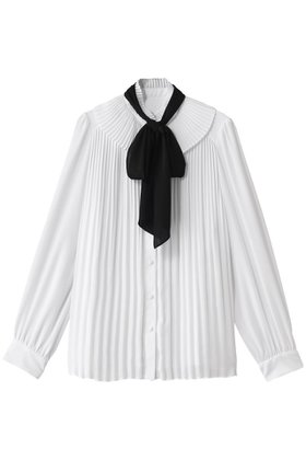 【アルアバイル/allureville】 【Loulou Willoughby】プリーツリボンブラウス人気、トレンドファッション・服の通販 founy(ファニー) ファッション Fashion レディースファッション Fashion for Women トップス・カットソー Cut & Sew Tops シャツ・ブラウス・オフィスカジュアル Elegant Blouses & Button-Ups エレガント 上品 Elegant スリーブ Sleeve, Long Sleeve / Short Sleeve プリーツ Pleats, Pleated リボン Ribbon, Bow ロング Long, Long-Length |ID:prp329100004906780